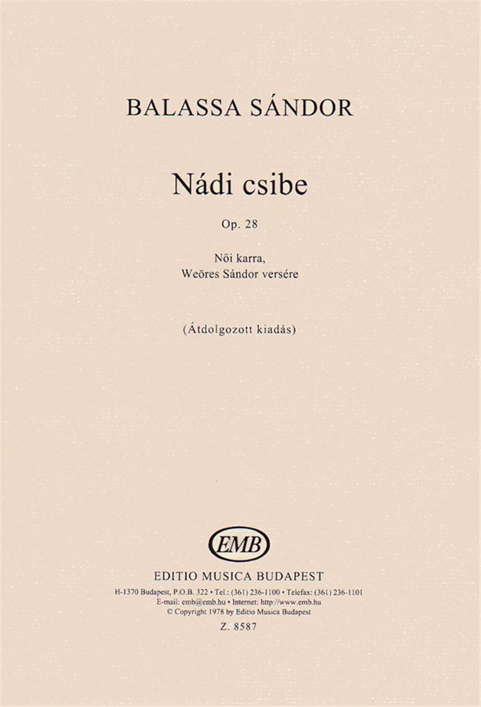 Nádi csibe - for female choir